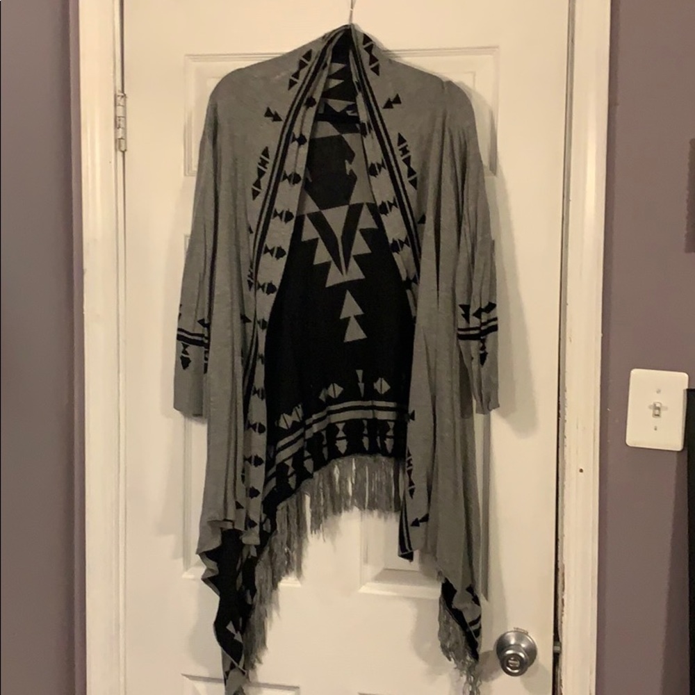 Reversible Aztec Style Cardigan